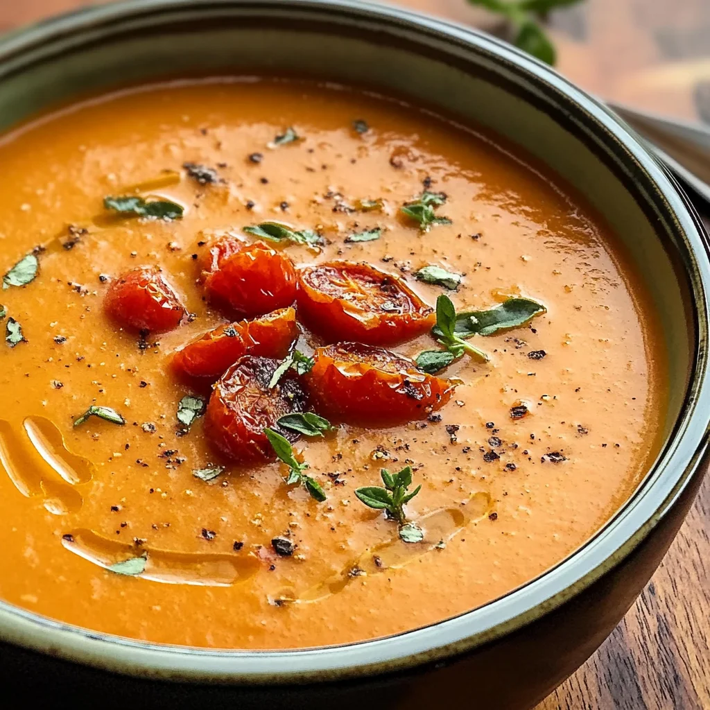 Best Creamy Roasted Garlic Tomato Soup - Alrightwithme