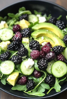 Blackberry, Avocado, and Arugula Salad