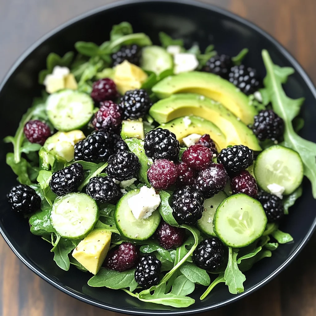 Blackberry, Avocado, and Arugula Salad