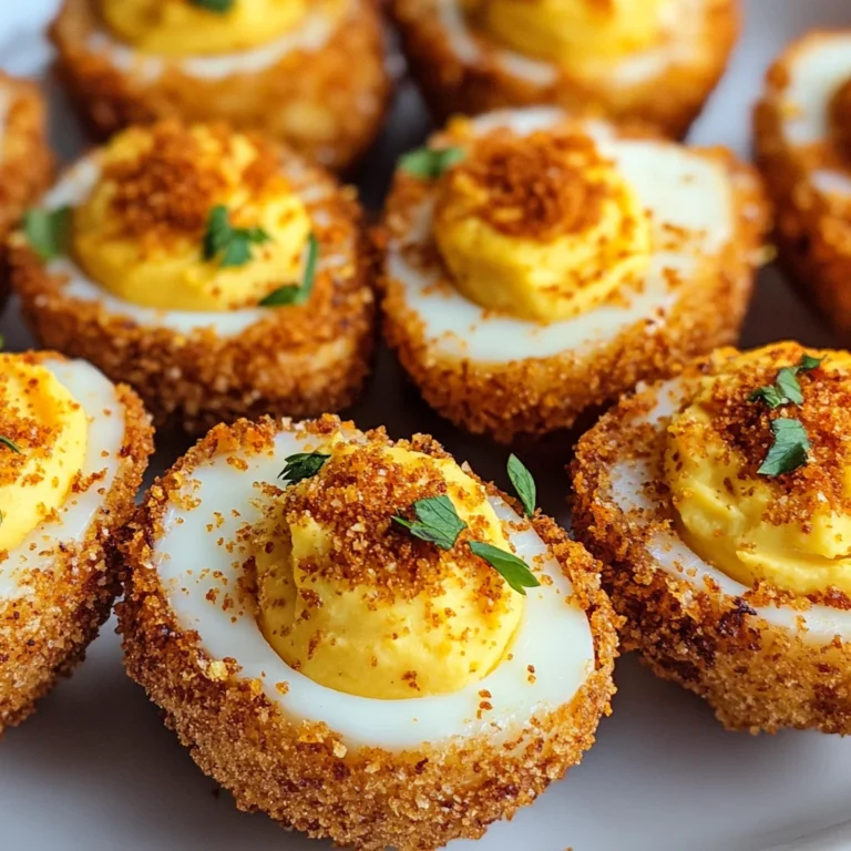 Cajun Style Fried Deviled Eggs