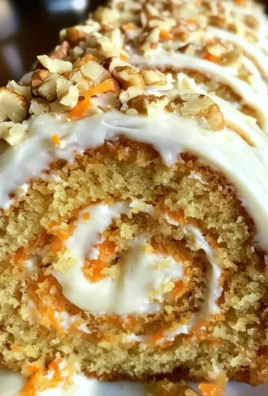 Carrot Cake Roll with Cream Cheese Frosting Filling