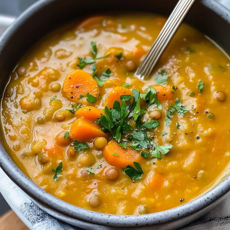 Carrot and Lentil Soup