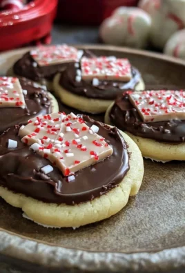 Chocolate Peppermint Bark Sugar Cookies