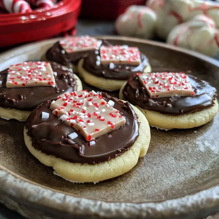 Chocolate Peppermint Bark Sugar Cookies