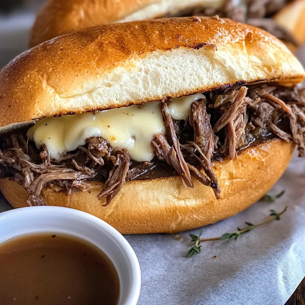 Crock Pot French Dip Sandwiches