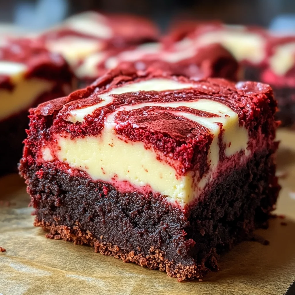 Decadent Red Velvet Cheesecake Brownies