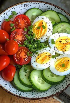 Garden Egg Bowl with Cucumber & Cherry Tomatoes