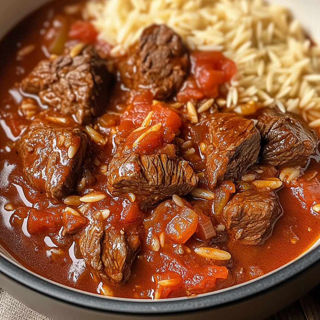 Giouvetsi Greek Beef Stew