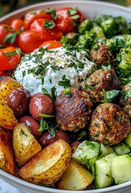 Greek Meatball Bowl Recipe