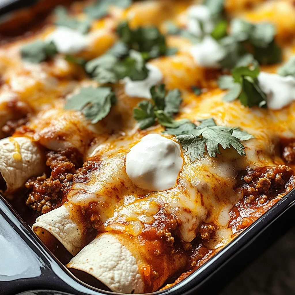 Ground Beef Enchiladas
