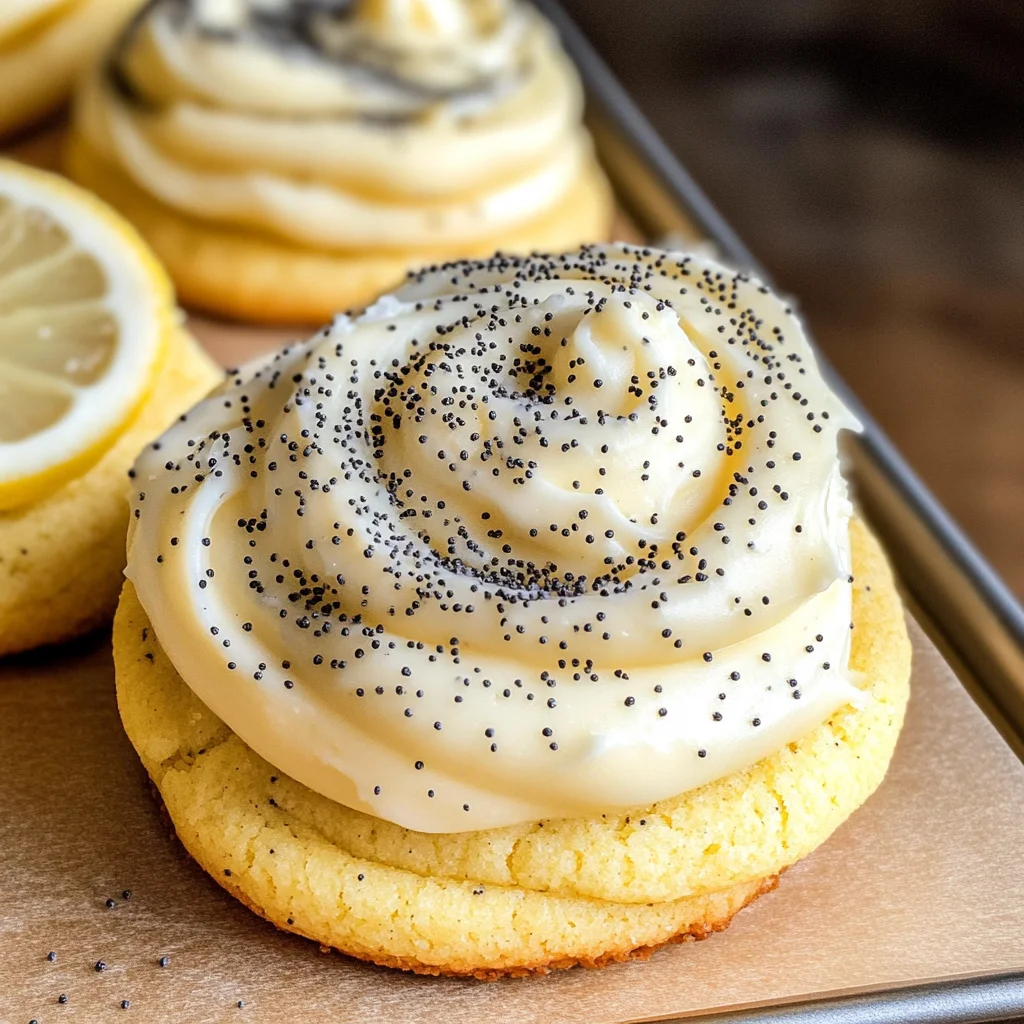Lemon Poppy Seed Cheesecake Cookies