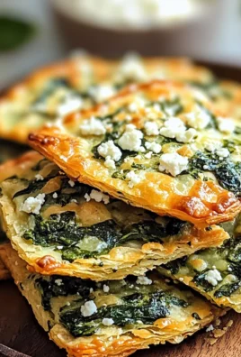 Mediterranean Spinach and Feta Crisps