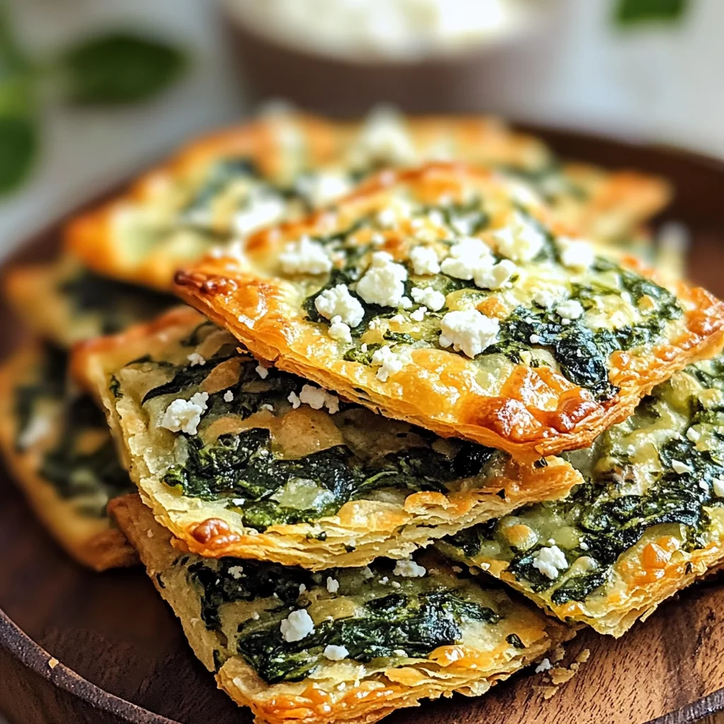 Mediterranean Spinach and Feta Crisps