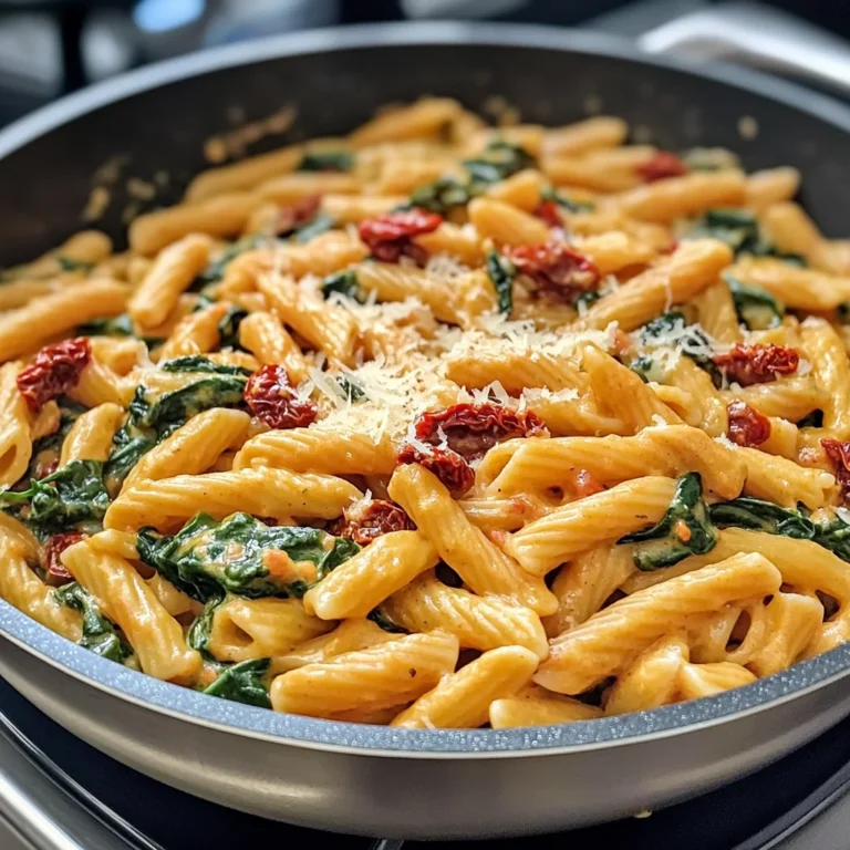 One-Pot Spinach Tomato Pasta