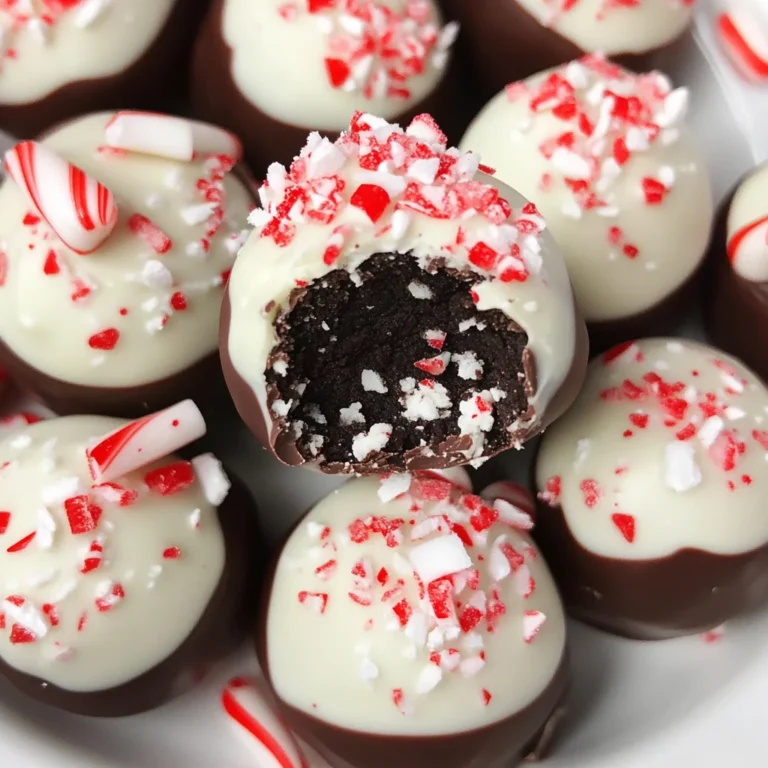 Peppermint Oreo Truffles