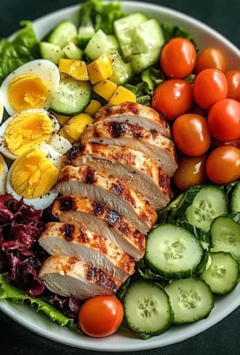Protein Power Salad with Chicken, Eggs & Cheese