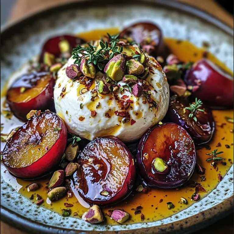 Roasted Plum and Burrata Salad