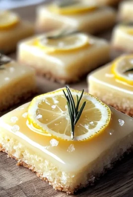 Rosemary-Lemon Shortbread with Salted Glaze