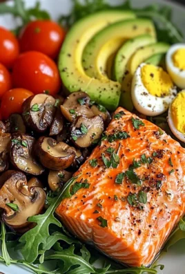 Salmon & Mushroom Power Plate
