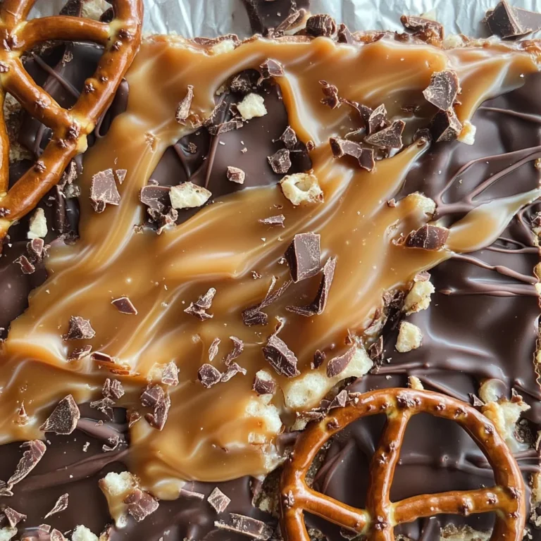 Salted Caramel Pretzel Bark