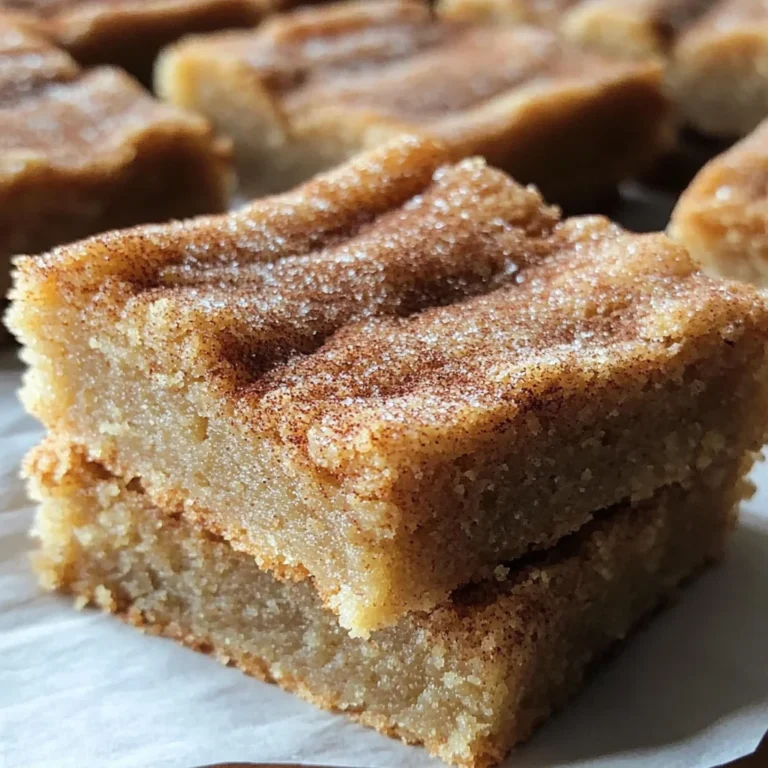 Snickerdoodle Blondie Bars