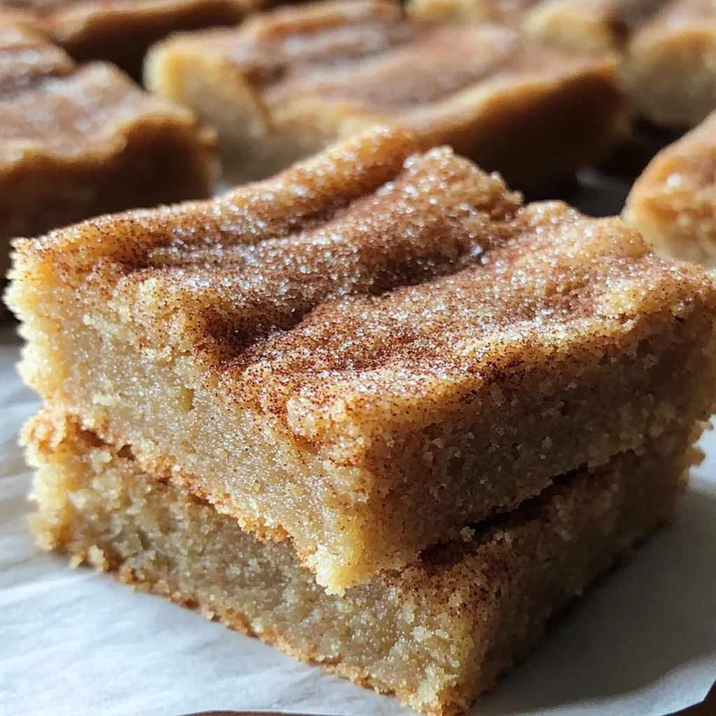 Snickerdoodle Blondie Bars