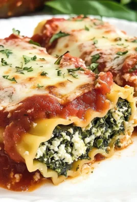 Spinach Lasagna Roll-Ups