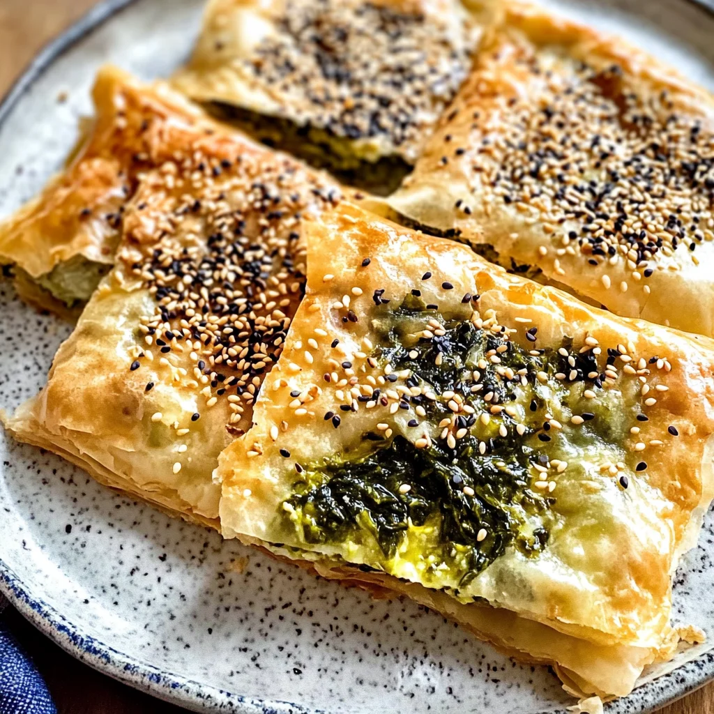Spinach and Feta Cheese Börek - Turkish Borek Recipe