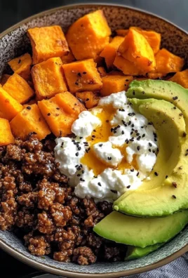 Sweet Potato, Beef & Avocado Protein Bowl