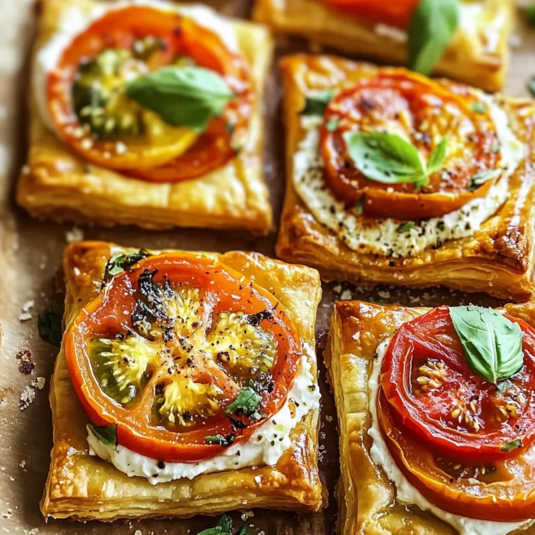 Tomato Tartlets with Puff Pastry