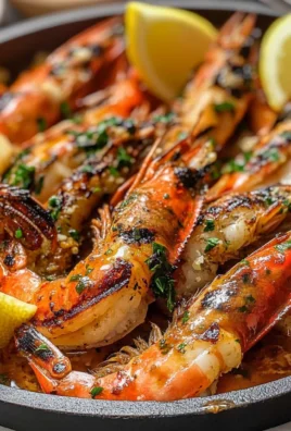 BBQ Grilled Prawns with Garlic, Lemon & Chilli