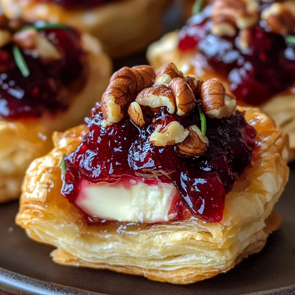 Baked Cranberry Brie Bites