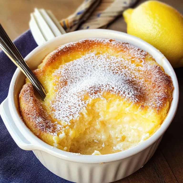 Baked Lemon Pudding