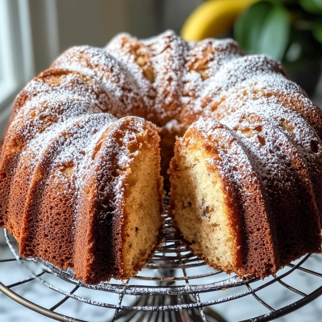 Banana Bread Bundt Cake