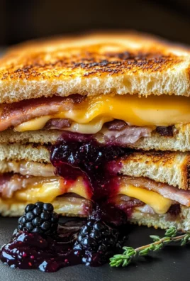 Blackberry Turkey Bacon Grilled Cheese