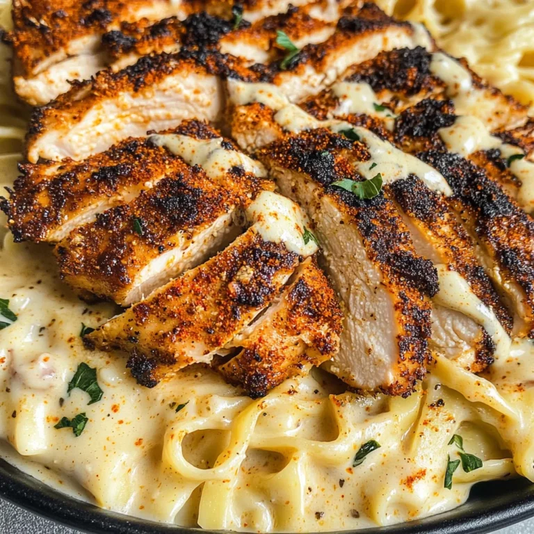 Blackened Cajun Chicken Alfredo