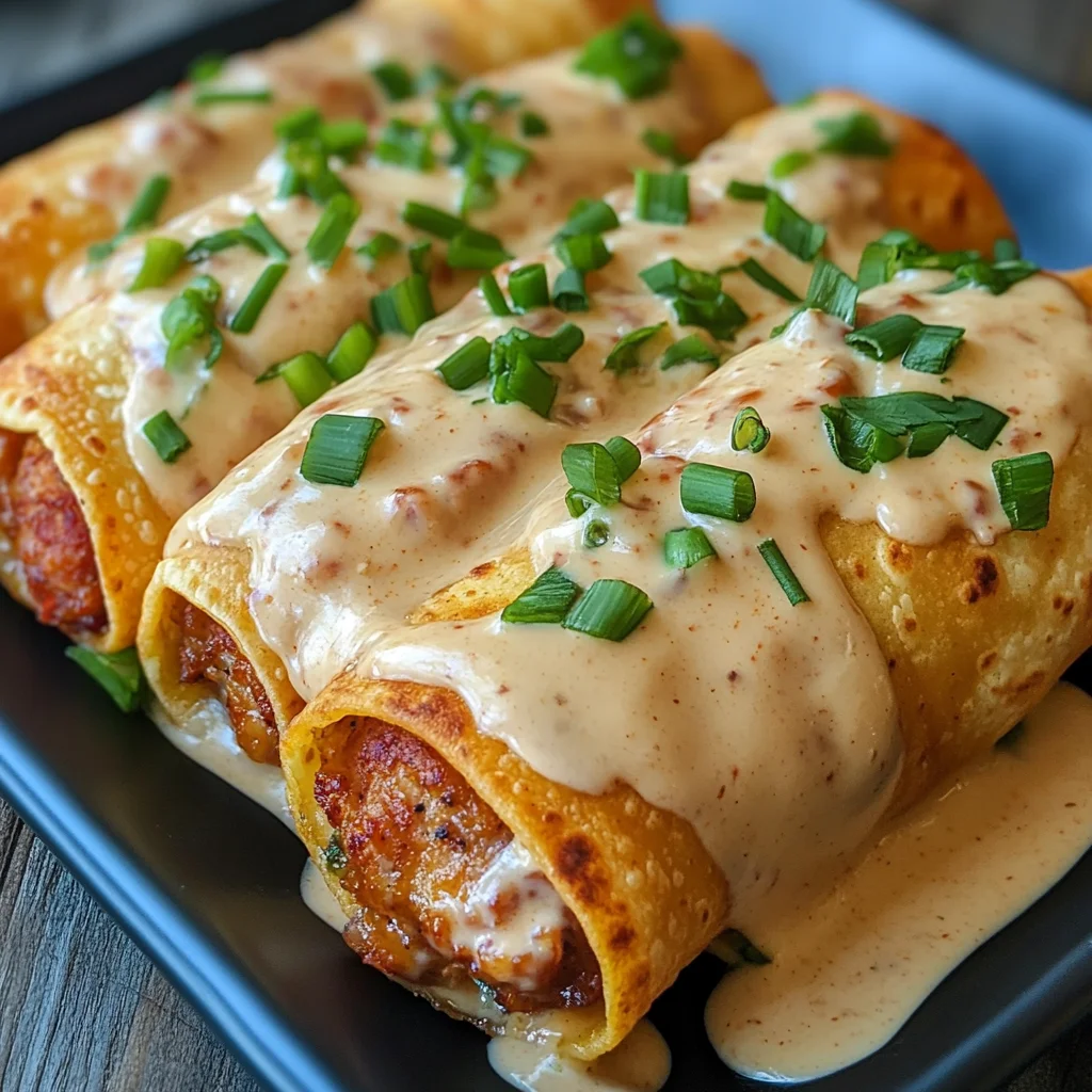 Boudin Chimichangas with Crawfish Cream Sauce: A Must-Try!