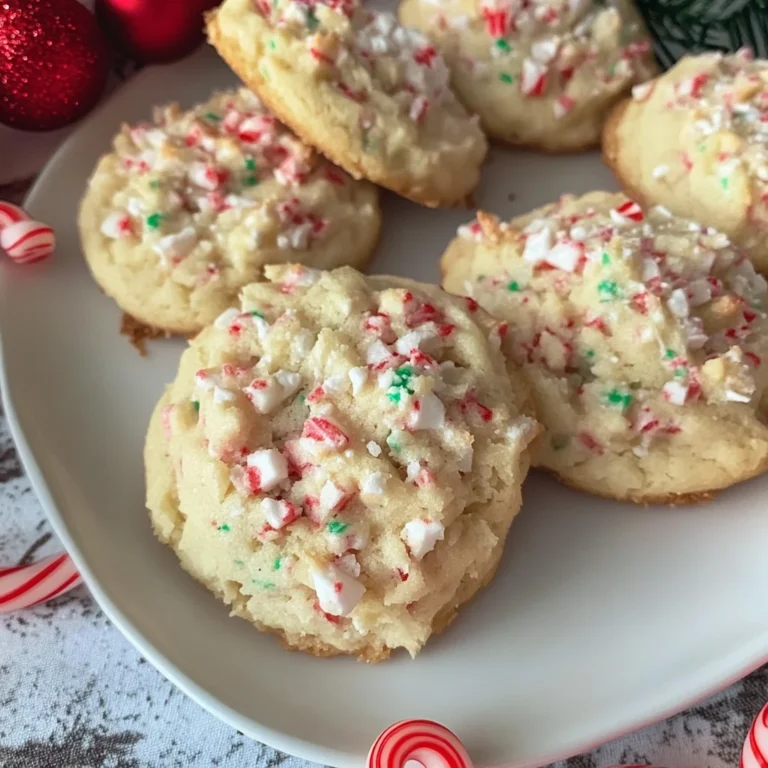 Candy Cane Whipped Shortbread Cookies | Easy and Delicious