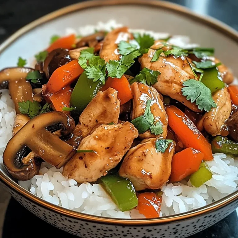 Chicken, Mushroom & Veggie Rice Bowl