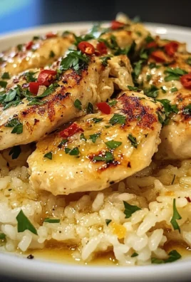 Chicken Scampi with Garlic Parmesan Rice