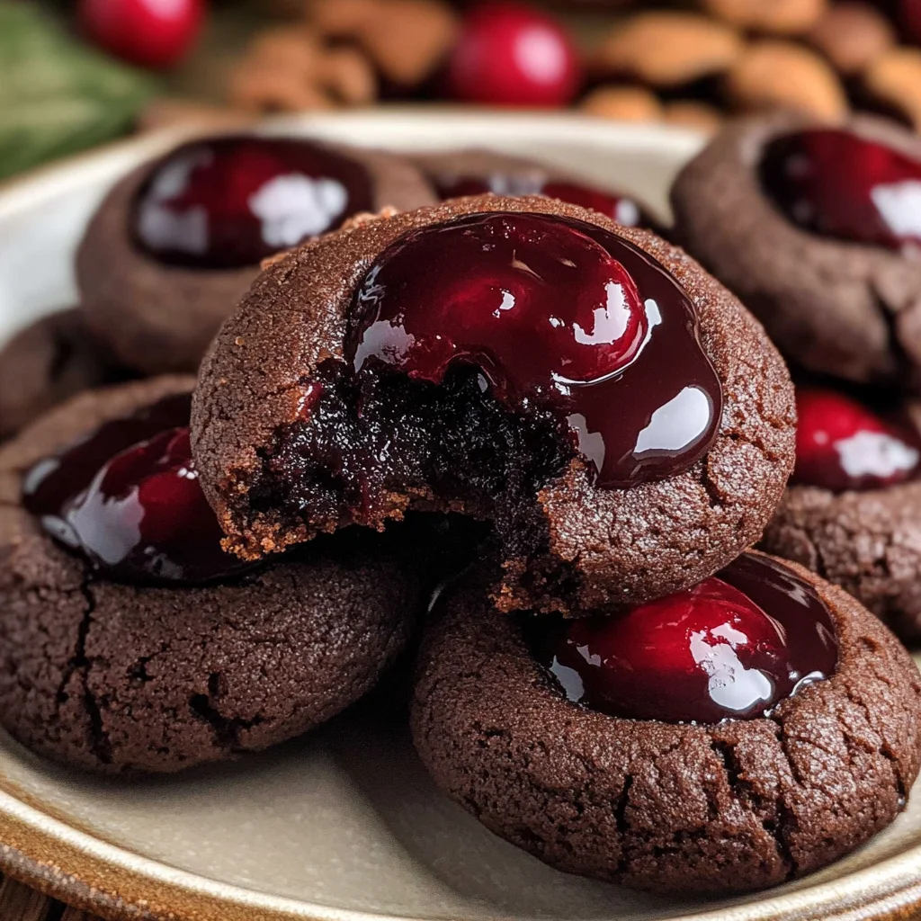 Chocolate Cherry Cookies