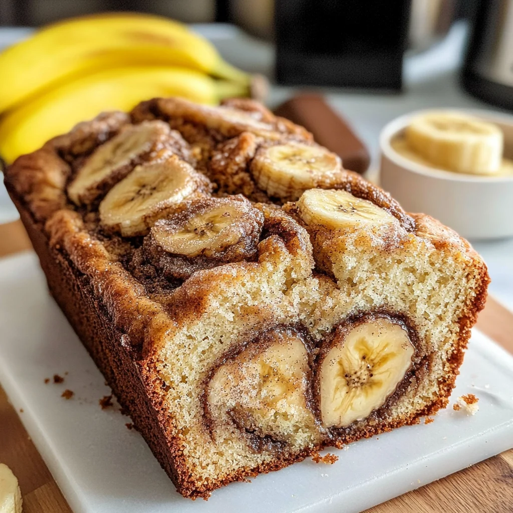 Cinnamon Swirled Banana Bread