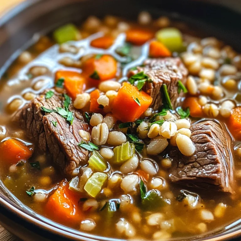 Cozy Beef and Barley Soup