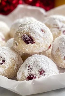 Cranberry Orange Snowball Cookies