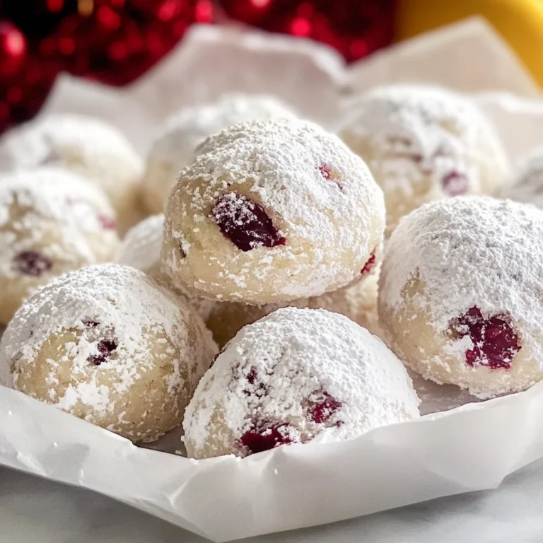 Cranberry Orange Snowball Cookies