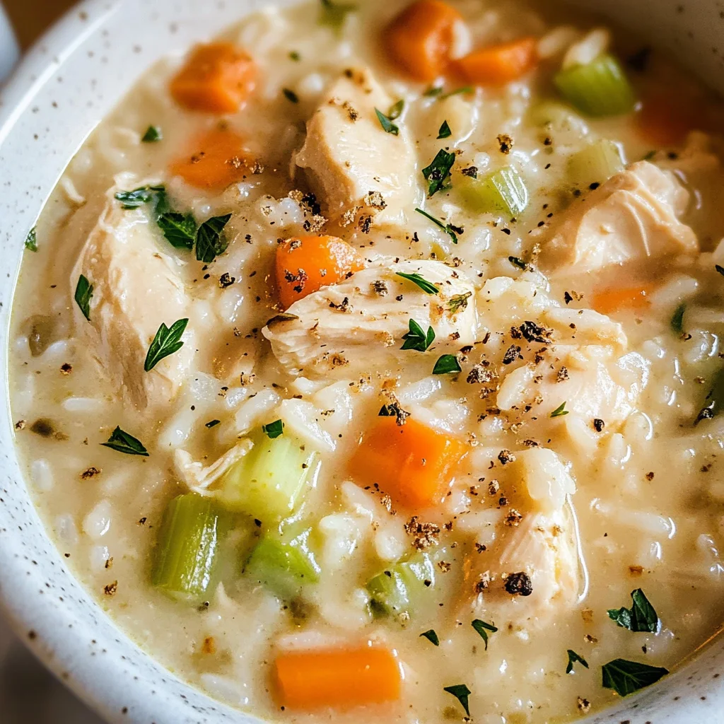 Creamy Chicken and Rice Soup