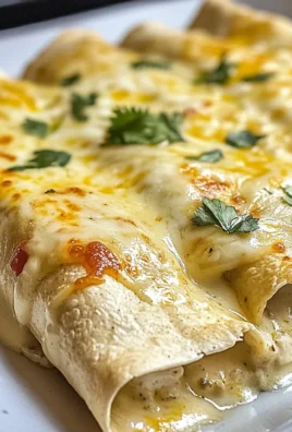 Creamy White Chicken Enchiladas