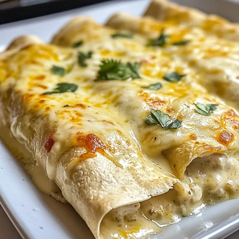 Creamy White Chicken Enchiladas