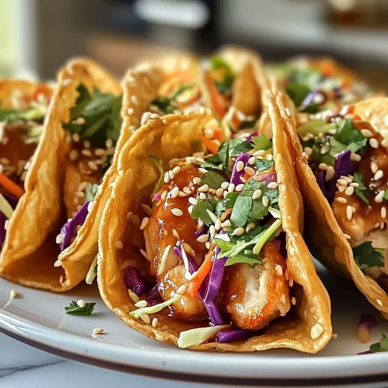 Crispy Chicken Wonton Tacos