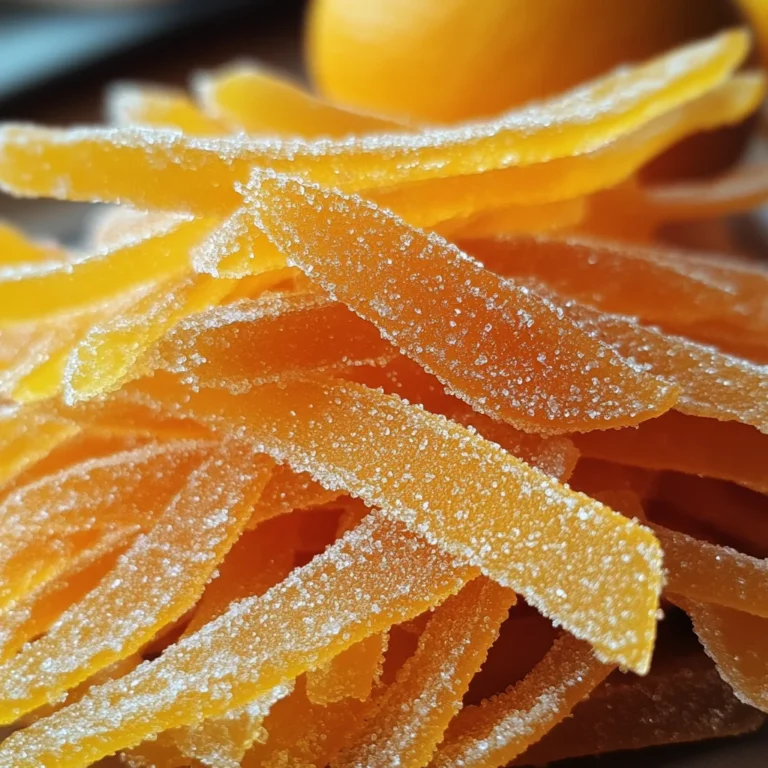 Easy Candied Orange Peel